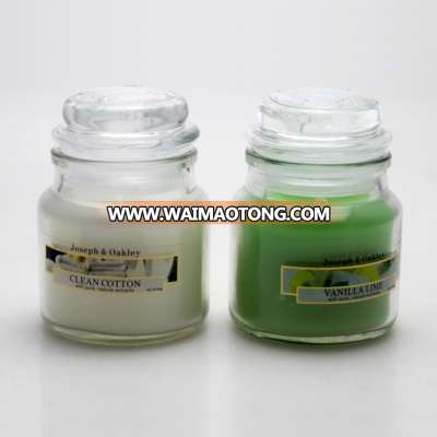 home decoration use customized scented mini 2oz candle with glass jar wholesale