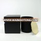 Classic matte black candle jar daily decorative glass candle jar with copper lid