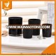 DAILY black glass candle jar