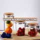 600ml airtight glass jar with metal clip lid for kitchen glass storage jar